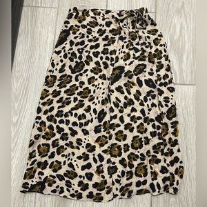 Leopard print MIDI Skirt